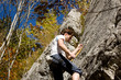 Bergsport - Klettern am Felsen in den Alpen
