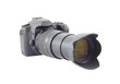 photocamera isolated over white photocamera isolated over white