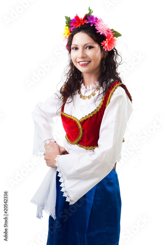 Photo: Woman in traditional Greek costume Woman in traditional Greek costume