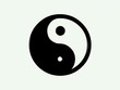 yinyang in black and white