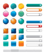Vector buttons for internet