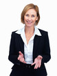 Photo: Mature female lawyer explaining the case Mature female lawyer explaining the case