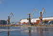 Harbour cranes