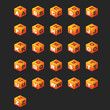 ABC Cubes (orange)