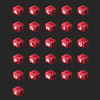 ABC Cubes (magenta)