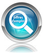 Bouton Web OFFRES D’EMPLOI (Recherche Entretien Embauche Job)