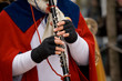 Playing on clarinet Playing on clarinet