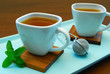 cups of herbal tea