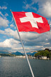 schweizer flagge in luzern