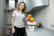 Beautiful woman in kitchen