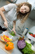 Beautiful woman in kitchen