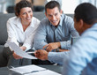 Financial Planning - Couple getting consulted