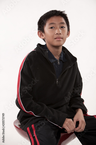 Photo: Young cute pre-teen asian boy Young cute pre-teen asian boy