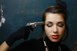 beautiful retro lady