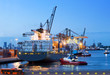 Cargo ship docking Cargo ship docking