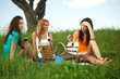 girlfriends on picnic