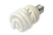 Ampoule basse tension économique sur fond blanc