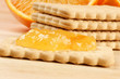 Biscuit with marmalade Biscuit with marmalade