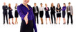 businesswoman welcoming