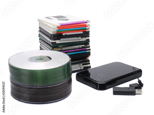 Photo: Data storage media Data storage media