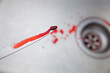 sangue sul coltello