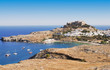 Ancient town Lindos, Rhodes island, Greece Ancient town Lindos, Rhodes island, Greece
