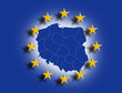 Polen mit Europasternen