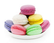 Coupe de macarons assortis