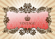 Vintage glamour frame red Vintage glamour frame red