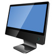 New modern blank black monitor