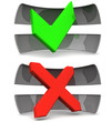 Symbole OK und Cancel