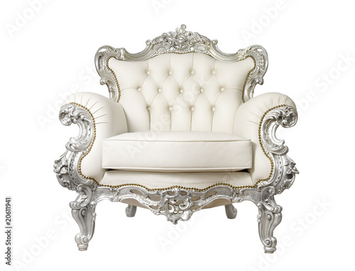 Victorian Armchair on Luxurious Armchair Isolated On White    Subbotina Anna  20611941
