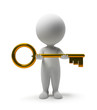3d small people - take a key