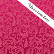 Stylish, pink, baroque card