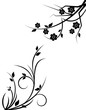 Beautiful abstract floral decorative elements