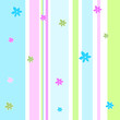 Illustration: Streifenmuster mit Blumen Streifenmuster mit Blumen