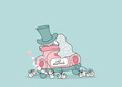 wedding set - just married