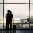 sweethearts in airport