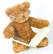 Teddy bear reading a book Teddy bear reading a book