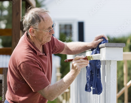 Photo: Painting fence Painting fence