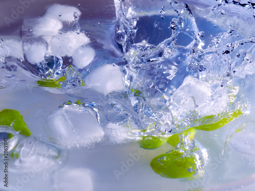 Photo: Grapes and ice Grapes and ice