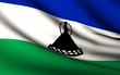 Flying Flag of Lesotho | All Countries Collection |