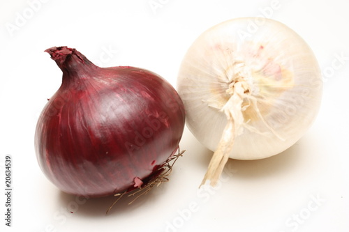 Photo: Oignon rouge et blanc Oignon rouge et blanc