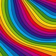 Quadro Abstract colorful rainbow stripes. Vector.