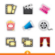 Icon sticker series 9 - film and movie