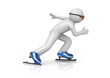 Skater speeding up