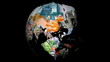 Loopable Currency Globe (Matte, Alpha and Fill)