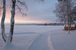 Sonnenaufgang im Winter