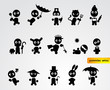 Funny black people icons
