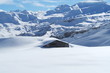 paysage de montagne en hiver